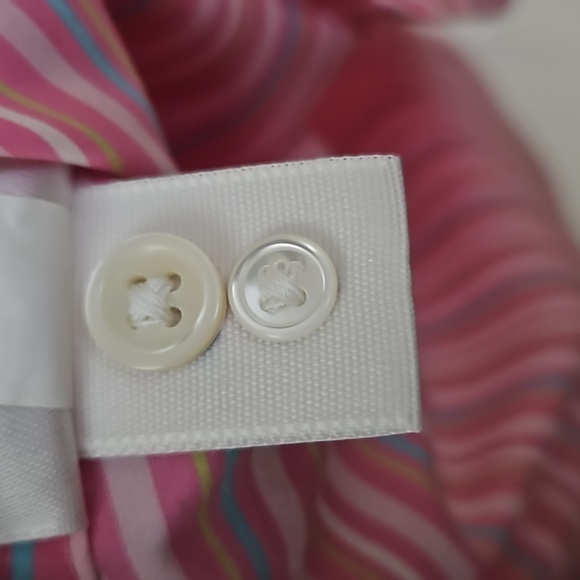 Lands’End Button Up 3/4 Sleeve Striped Shirt - Picture 10 of 10